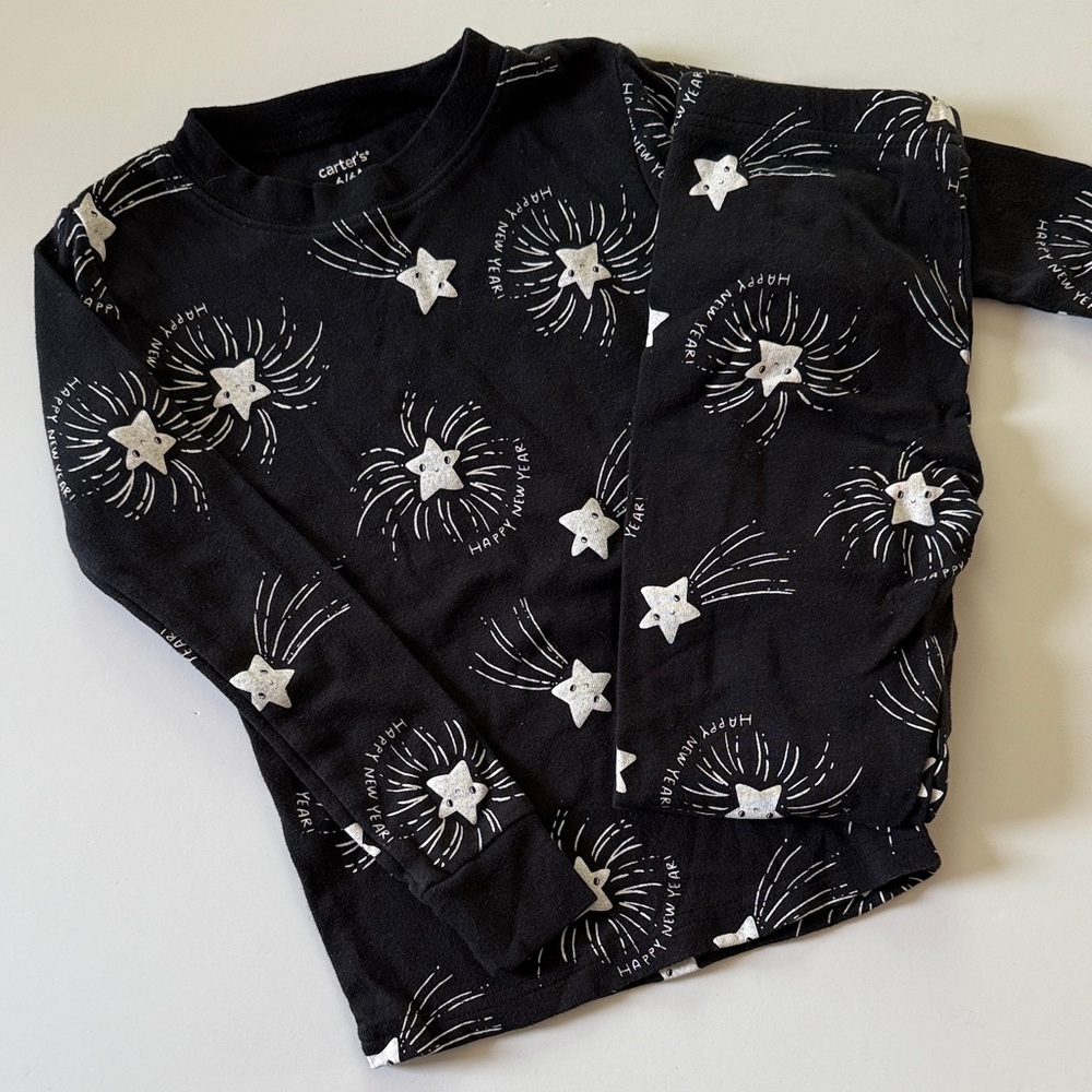 Carter's Size 6 New Years Pajamas